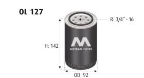 MOTRAM OL127 - FILTROACEITE-N.TERRANII/ASCON = W933/1