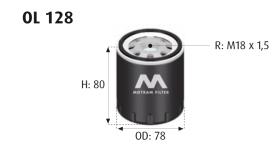 MOTRAM OL128 - FILTRO ACEITE = W940/24