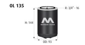MOTRAM OL135 - FILTROACEITE-VOLKSWAGEN = W940/25 = W940/40