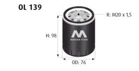 MOTRAM OL139 - FILTROACEITE-FORDFOCUS = W712/82