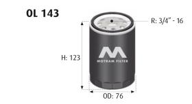 MOTRAM OL143 - FILTRO ACEITE = W719/27
