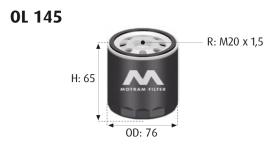 MOTRAM OL145 - FILTROACEITE-HONDA = W610/6