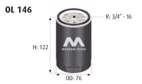 MOTRAM OL146 - FILTRO ACEITE = W719/1