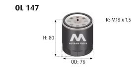 MOTRAM OL147 - FILTRO ACEITE = W719/1