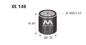 MOTRAM OL148 - FILTROACEITE-CIT.XSARA/C5 = W716/1