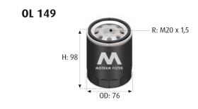 MOTRAM OL149 - FILTRO ACEITE = W713/16