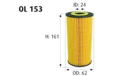 MOTRAM OL153 - FILTROACEITE-SSANGYONG = HU727/1X