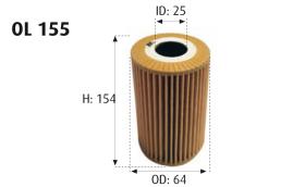 MOTRAM OL155 - FILTROACEITE-BMW116-118-316 = HU815/2X