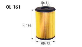 MOTRAM OL161 - FILTROACEITE-OPEL = HU820X = HU820/1Y