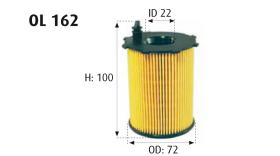 MOTRAM OL162 - FILTROACEITE-CIT.C2/C3/F.FIES = HU716/2X