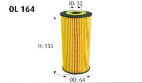 MOTRAM OL164 - FILTROACEITE-BMW330D-525D-730 = HU721/4X