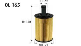 MOTRAM OL165 - FILTRO ACEITE = HU719/7X