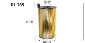 MOTRAM OL169 - FILTRO ACEITE = HU831X