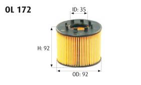 MOTRAM OL172 - FILTRO ACEITE = HU611X