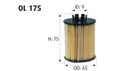 MOTRAM OL175 - FILTROACEITE-CITC2C4/PEU207 = HU711/51X