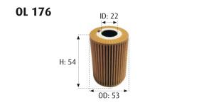 MOTRAM OL176 - FILTRO ACEITE = HU712/6X