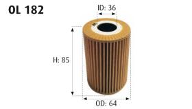 MOTRAM OL182 - FILTRO ACEITE = HU714X