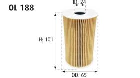 MOTRAM OL188 - FILTROACEITE-AUD/SEAT/VW/SKOD = HU7008Z