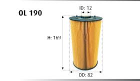 MOTRAM OL190 - FILTRO ACEITE = PF1050/1N