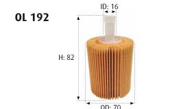 MOTRAM OL192 - FILTROACEITE-TOYAURI,AVEN,RA = HU7009Z