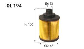 MOTRAM OL194 - FILTROACEITE-FIAT/OPEL = HU712/7X