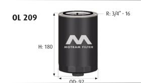 MOTRAM OL209 - FILTRO ACEITE = W950/4