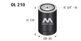 MOTRAM OL210 - FILTRO ACEITE = W950/4