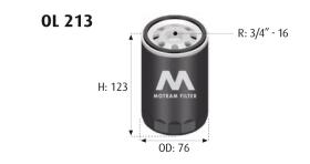 MOTRAM OL213 - FILTROACEITE-CHRYSLER/MAZDA = W719/27