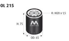 MOTRAM OL215 - FILTRO ACEITE = W712/80