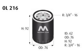 MOTRAM OL216 - FILTRO ACEITE = W712/54