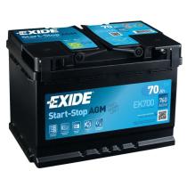 EXIDE EK700 - BATERÍA START STOP AGM 60AH 680 EN 242X175X190