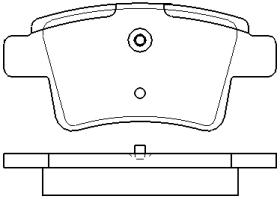 MOTRAM PF737 - P.FRENO DEL. 130.9*47.5*18MM