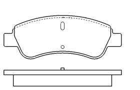 MOTRAM PF701 - P.FRENO 87*52.9*17MM C LAMINA