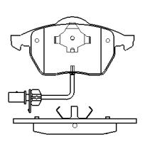 MOTRAM PF709 - P.FRENO DEL.156.4*74.2*20.3MM