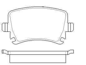 MOTRAM PF713 - P.FRENO TRAS.105.5*56*17MM