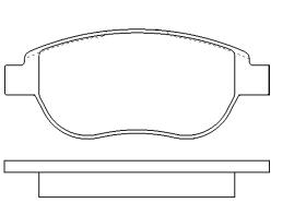 MOTRAM PF717 - P.FRENO DEL.137*57.4*19MM