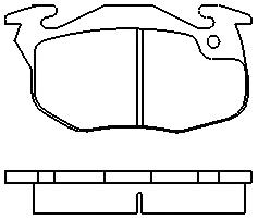 MOTRAM PF724 - P.FRENO DEL.105*54.3*18MM
