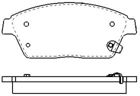 MOTRAM PF727 - P.FRENO DEL. 155.4*69*18MM