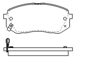 MOTRAM PF728 - P.FRENO DEL. 137.8*61*16.6MM