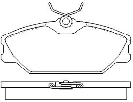 MOTRAM PF832 - P.FRENO DEL. 130*55 6*18MM