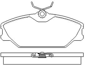 MOTRAM PF832 - P.FRENO DEL. 114 9*55 4*17MM