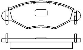 MOTRAM PF736 - P.FRENO DEL. 130.9*47.5*18MM
