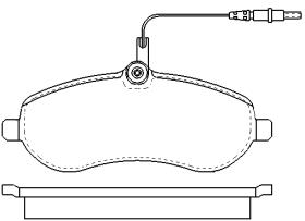 MOTRAM PF738 - P.FRENO DEL.162*64.4*18.5MM