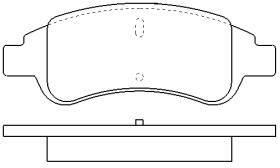 MOTRAM PF739 - P.FRENO DEL. 137*50.8*18.8MM
