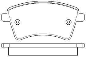 MOTRAM PF740 - P.FRENO DEL. 131.2*62.1*18.8MM