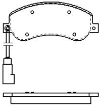 MOTRAM PF746 - P.FRENO DEL. 164.8*66.8*18.8MM