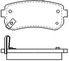 MOTRAM PF749 - P.FRENO DEL. 156.4*72*19MM