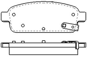 MOTRAM PF750 - P.FRENO TRAS.93.1*41*15.2MM