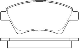 MOTRAM PF751 - P.FRENO DEL. 136.8*59.5*18.3MM