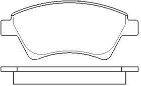 MOTRAM PF751 - P.FRENO TRAS.116.8*42.8*16.2MM